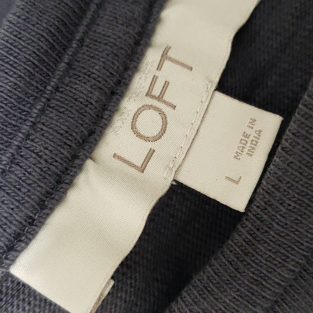 Loft Comfortable 3/4 Sleeve Top with Ruffle Hem - Picture 6 of 8